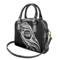 I'm Coming to the Cottage Shoulder Handbag with Hand-Drawn Floral Pattern