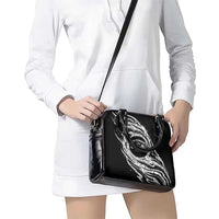 I'm Coming to the Cottage Shoulder Handbag with Hand-Drawn Floral Pattern
