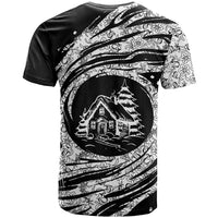 I'm Coming to the Cottage T Shirt with Hand-Drawn Floral Pattern
