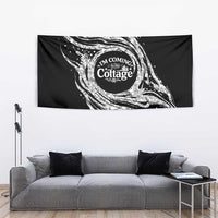 I'm Coming to the Cottage Tapestry with Hand-Drawn Floral Pattern