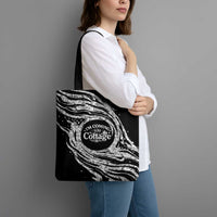 I'm Coming to the Cottage Tote Bag with Hand-Drawn Floral Pattern
