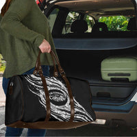 I'm Coming to the Cottage Travel Bag with Hand-Drawn Floral Pattern