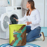 Quality Learning Center Laundry Basket with School Supply Doodle Pattern