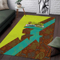 Quality Learning Center Area Rug with School Supply Doodle Pattern