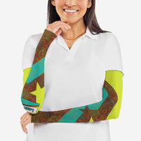 Quality Learning Center Arm Sleeves with School Supply Doodle Pattern