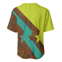 Quality Learning Center Baseball Jersey with School Supply Doodle Pattern