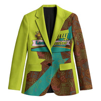 Quality Learning Center Blazer with School Supply Doodle Pattern