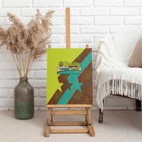 Quality Learning Center Canvas Wall Art with School Supply Doodle Pattern