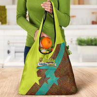Quality Learning Center Grocery Bag with School Supply Doodle Pattern