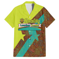 Quality Learning Center Hawaiian Shirt with School Supply Doodle Pattern