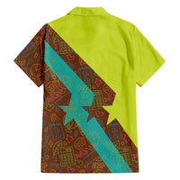 Quality Learning Center Hawaiian Shirt with School Supply Doodle Pattern
