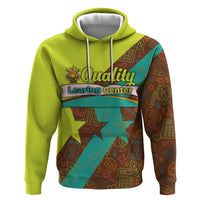 Quality Learning Center Hoodie with School Supply Doodle Pattern