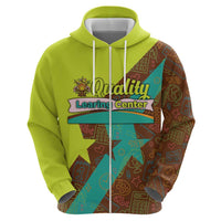 Quality Learning Center Hoodie with School Supply Doodle Pattern