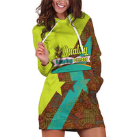Quality Learning Center Hoodie Dress with School Supply Doodle Pattern