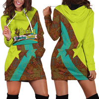 Quality Learning Center Hoodie Dress with School Supply Doodle Pattern