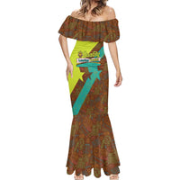 Quality Learning Center Mermaid Dress with School Supply Doodle Pattern