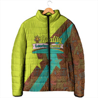 Quality Learning Center Padded Jacket with School Supply Doodle Pattern