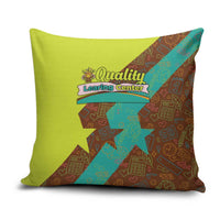 Quality Learning Center Pillow Cover with School Supply Doodle Pattern