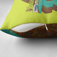 Quality Learning Center Pillow Cover with School Supply Doodle Pattern