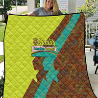 Quality Learning Center Quilt with School Supply Doodle Pattern