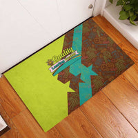 Quality Learning Center Rubber Doormat with School Supply Doodle Pattern