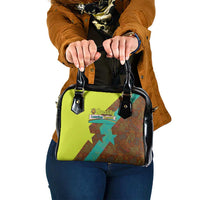 Quality Learning Center Shoulder Handbag with School Supply Doodle Pattern