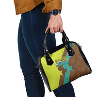 Quality Learning Center Shoulder Handbag with School Supply Doodle Pattern