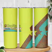 Quality Learning Center Skinny Tumbler with School Supply Doodle Pattern
