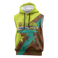 Quality Learning Center Sleeveless Hoodie with School Supply Doodle Pattern