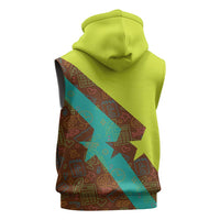Quality Learning Center Sleeveless Hoodie with School Supply Doodle Pattern