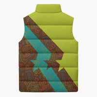 Quality Learning Center Sleeveless Puffer Jacket with School Supply Doodle Pattern