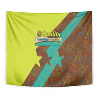 Quality Learning Center Tapestry with School Supply Doodle Pattern