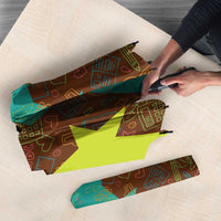Quality Learning Center Umbrella with School Supply Doodle Pattern