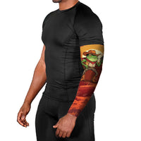 Cowboy Frog Outlaw Arm Sleeves with Desert Sunset Silhouette Pattern