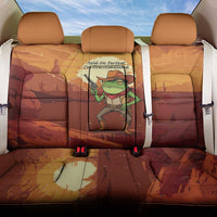 Cowboy Frog Outlaw Back Car Seat Cover with Desert Sunset Silhouette Pattern