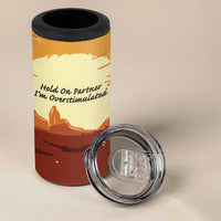 Cowboy Frog Outlaw 4 in 1 Can Cooler Tumbler with Desert Sunset Silhouette Pattern