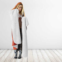 Cowboy Frog Outlaw Hooded Blanket with Desert Sunset Silhouette Pattern
