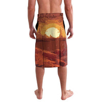 Cowboy Frog Outlaw Lavalava with Desert Sunset Silhouette Pattern