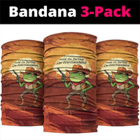 Cowboy Frog Outlaw Neck Gaiter with Desert Sunset Silhouette Pattern