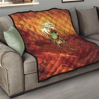 Cowboy Frog Outlaw Quilt with Desert Sunset Silhouette Pattern