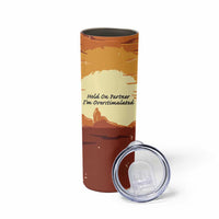 Cowboy Frog Outlaw Skinny Tumbler with Desert Sunset Silhouette Pattern