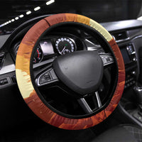 Cowboy Frog Outlaw Steering Wheel Cover with Desert Sunset Silhouette Pattern