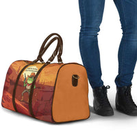 Cowboy Frog Outlaw Travel Bag with Desert Sunset Silhouette Pattern