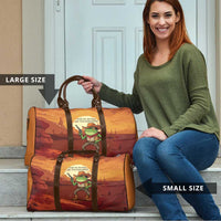Cowboy Frog Outlaw Travel Bag with Desert Sunset Silhouette Pattern