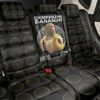 Chimpanzi Bananini Primate Back Car Seat Cover with 3D Wireframe Globe Pattern