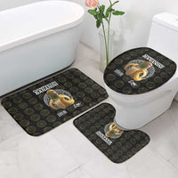 Chimpanzi Bananini Primate Bathroom Set with 3D Wireframe Globe Pattern