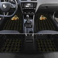 Chimpanzi Bananini Primate Car Mats with 3D Wireframe Globe Pattern