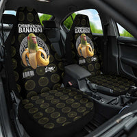Chimpanzi Bananini Primate Car Seat Cover with 3D Wireframe Globe Pattern