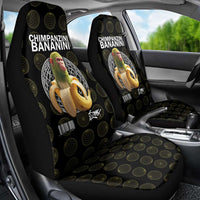 Chimpanzi Bananini Primate Car Seat Cover with 3D Wireframe Globe Pattern