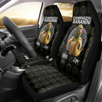 Chimpanzi Bananini Primate Car Seat Cover with 3D Wireframe Globe Pattern